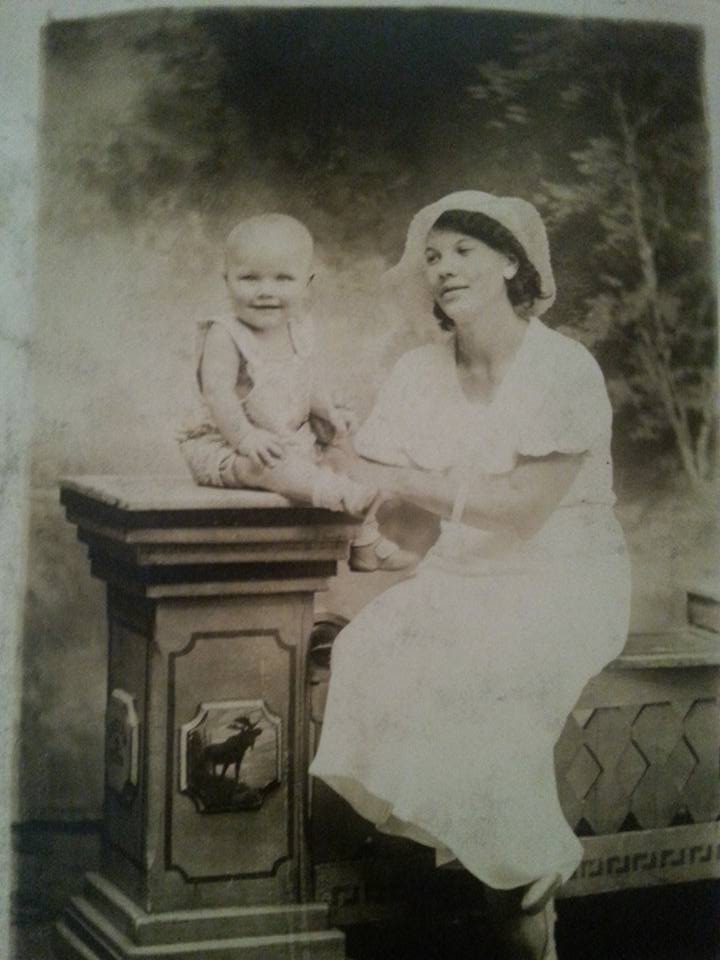 Gramcracker with my Dad c1935. 
